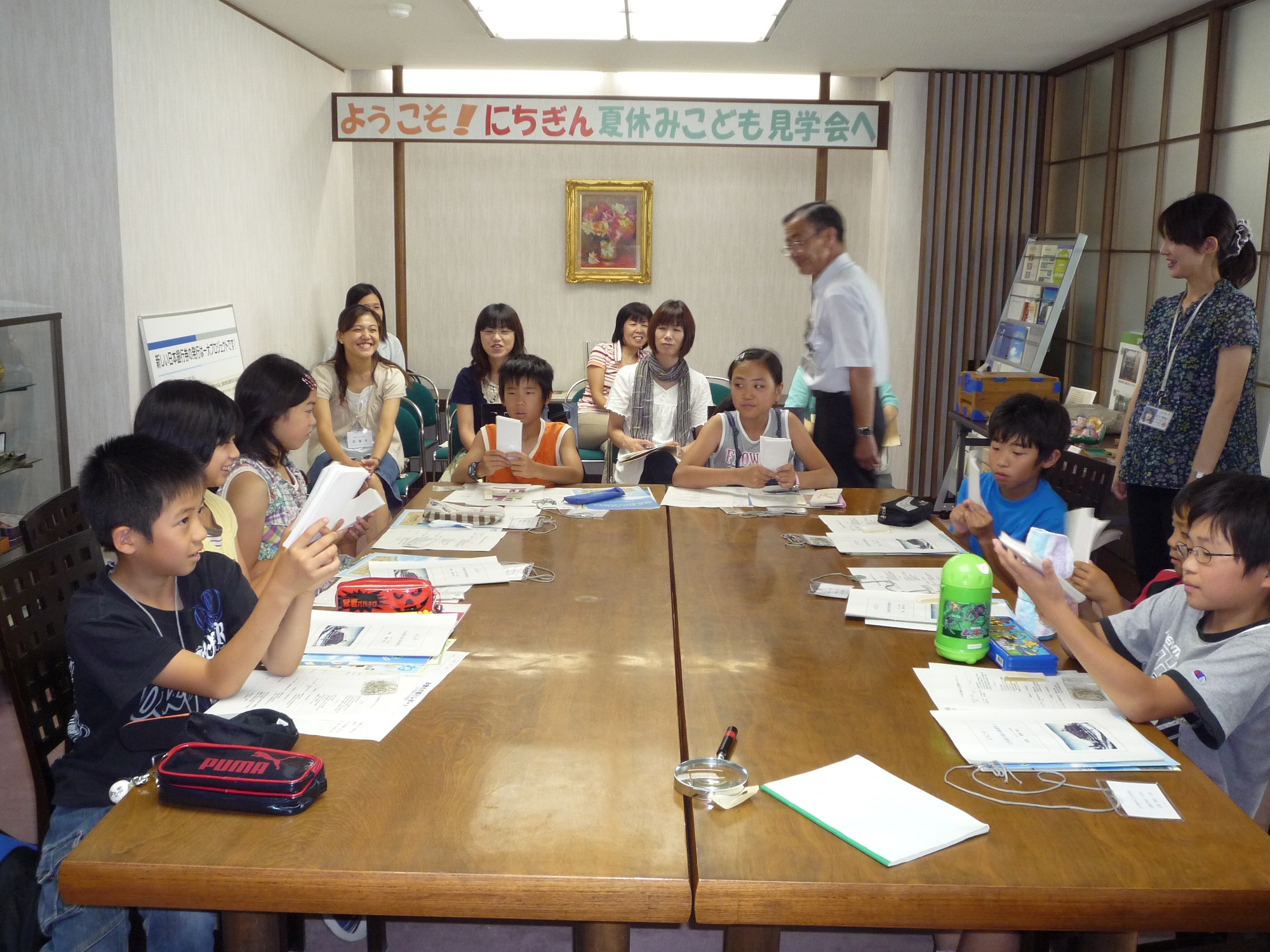8月6日夏休みこども見学会の模様②