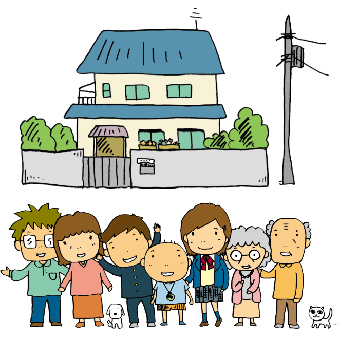 家族のイラスト