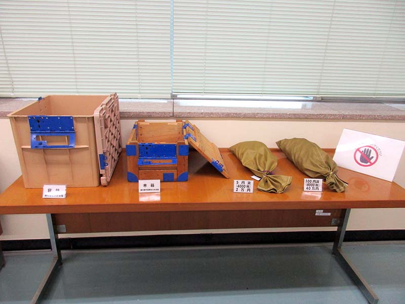 貨幣の重さ体験