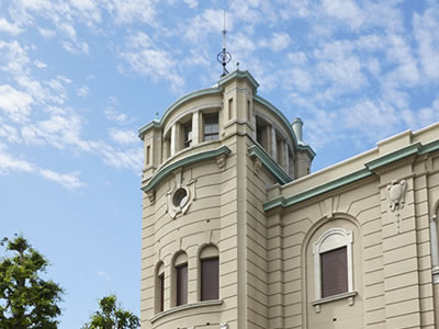 Image: exterior of the watchtower on the Otaru Museum's fourth floor