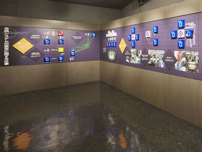 Image: exhibits introducing the Bank's business operations for maintaining financial system stability