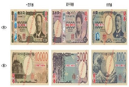 新しい日本銀行券の特徴のイメージ画像