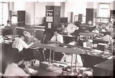 1955年当時の執務風景